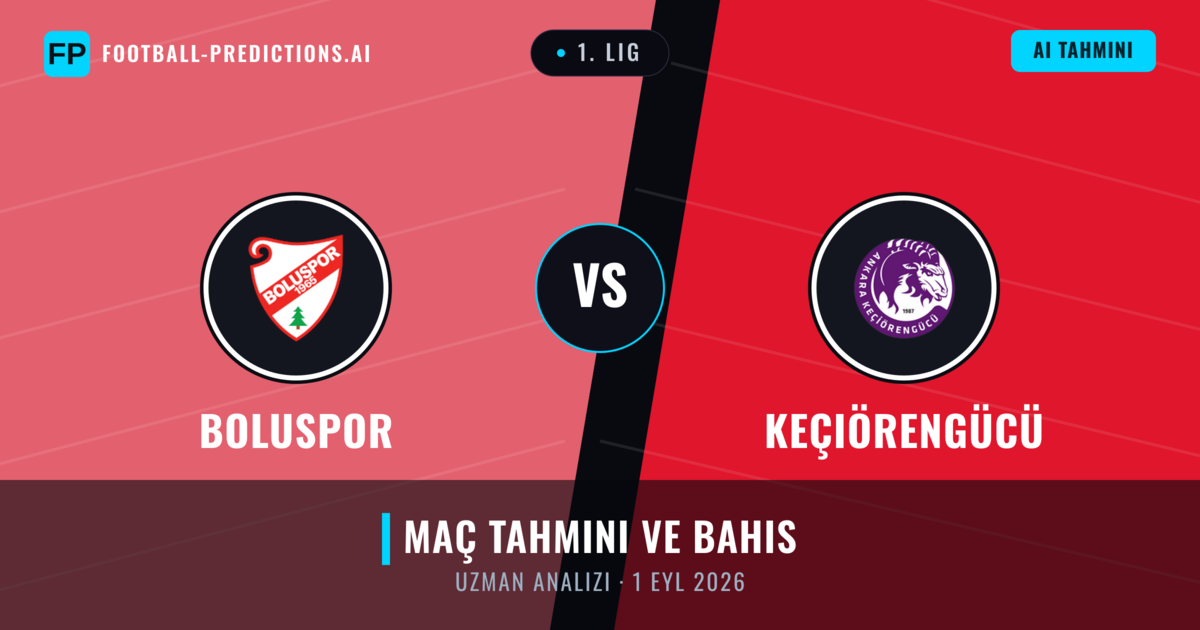 Boluspor - Keçiörengücü — maç tahmini ve önizleme