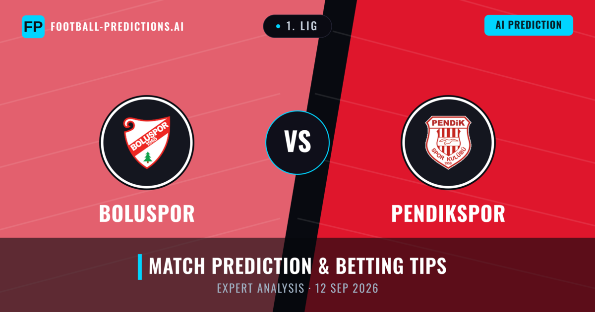 Boluspor vs Pendikspor — match prediction & preview