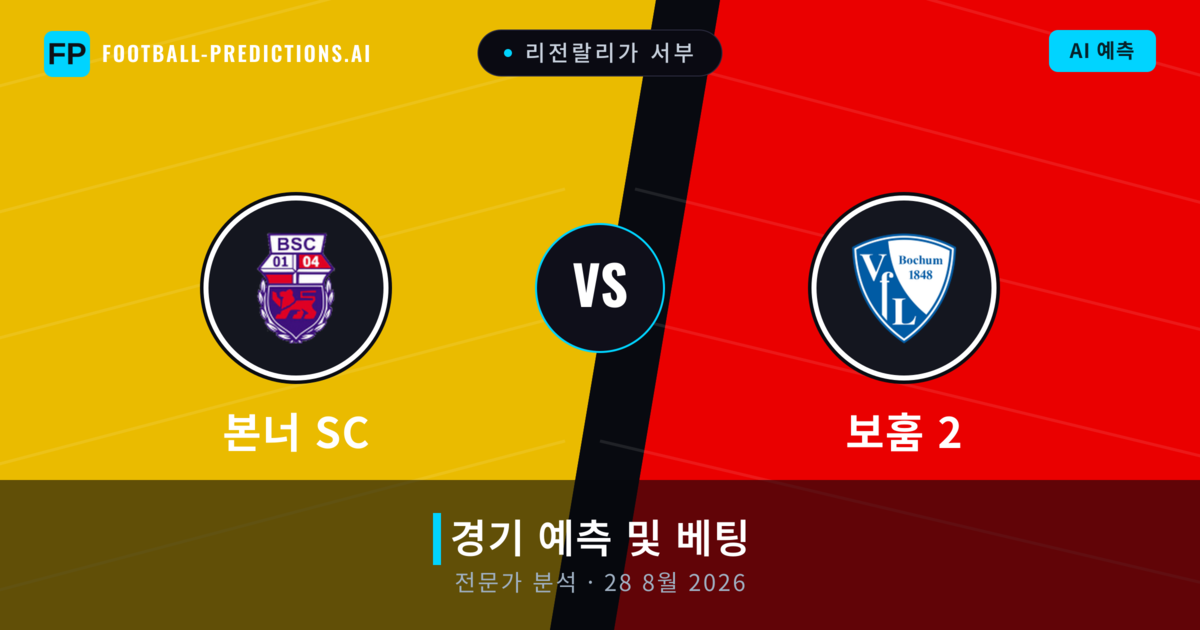 본너 SC 대 보훔 2 — 경기 예측 및 프리뷰