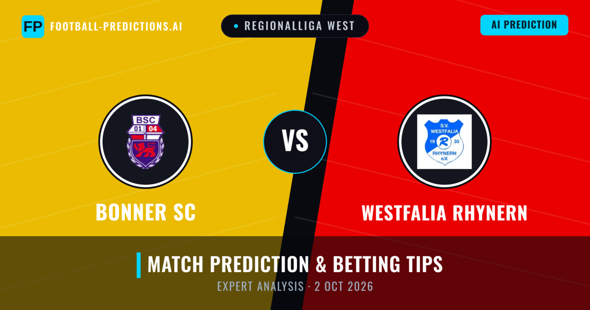 Bonner SC vs Westfalia Rhynern — match prediction & preview