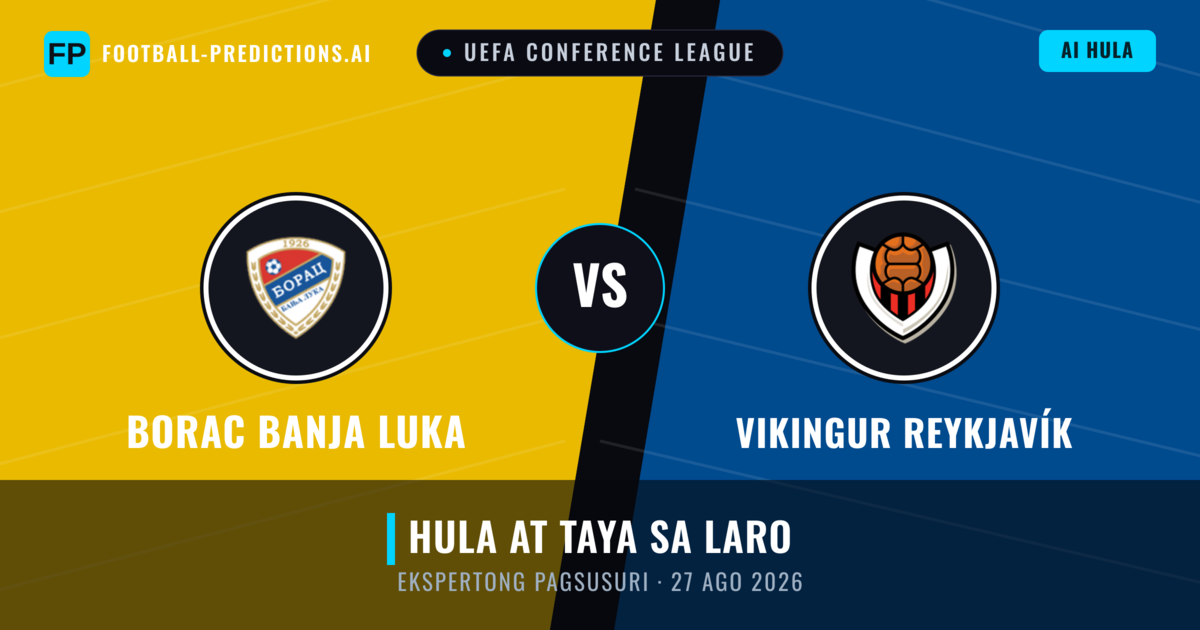Borac Banja Luka vs Vikingur Reykjavík — hula at preview ng laban