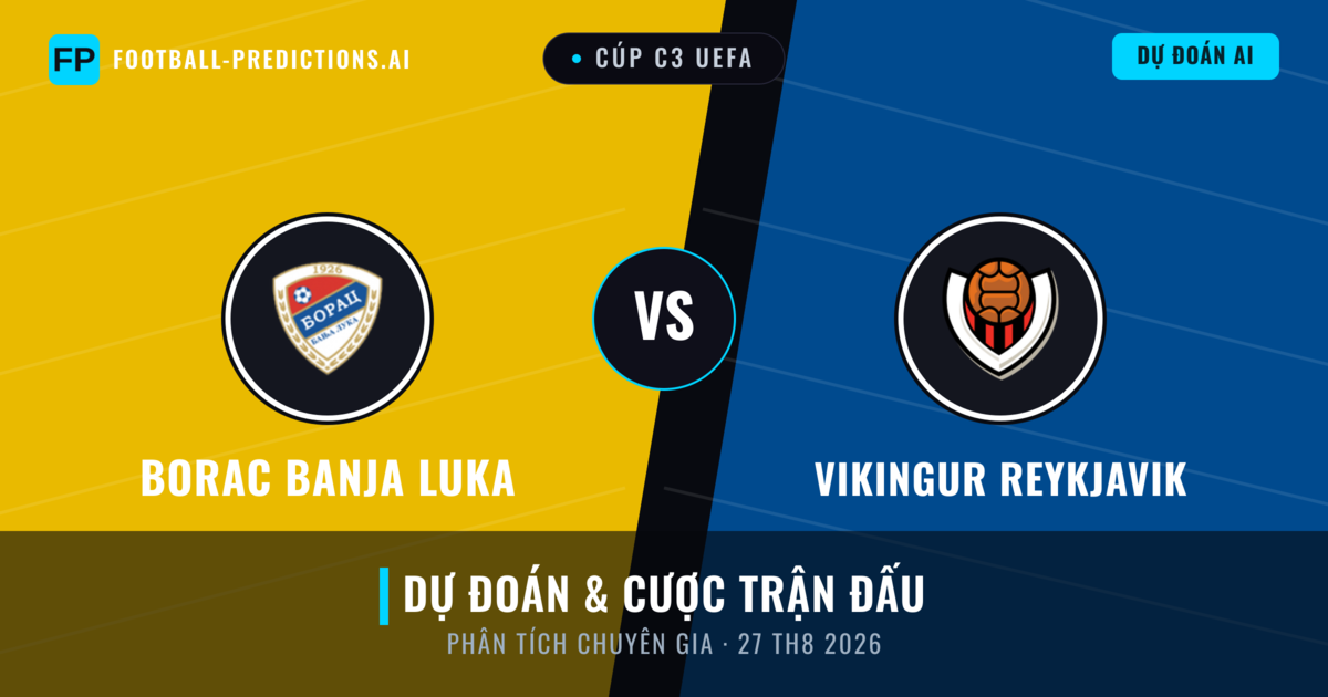 Borac Banja Luka vs Vikingur Reykjavik — dự đoán và xem trước trận đấu
