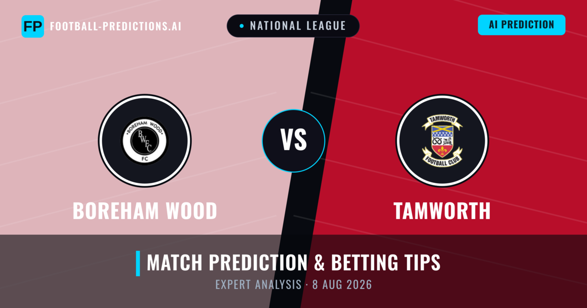 Boreham Wood vs Tamworth — match prediction & preview
