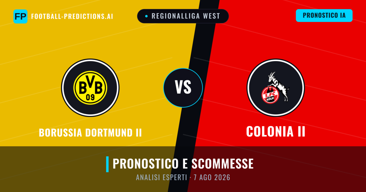 Borussia Dortmund II vs Colonia II — pronostico e anteprima del match