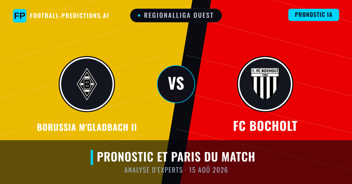 Borussia M'Gladbach II vs FC Bocholt — pronostic et avant-match