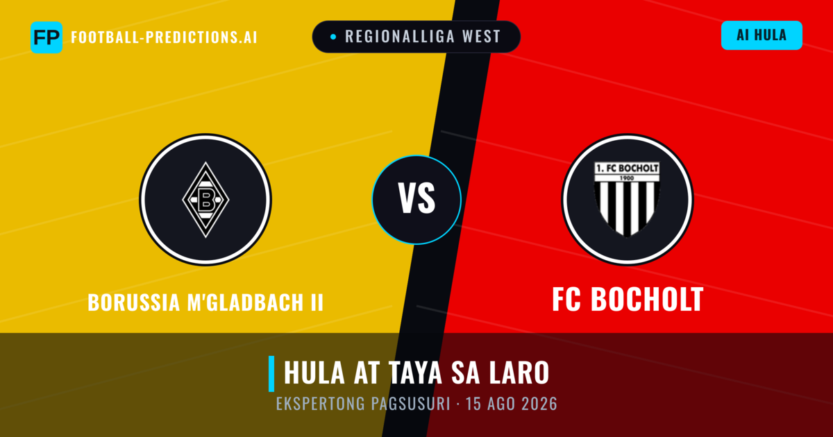 Borussia M'gladbach II vs FC Bocholt — hula at preview ng laban