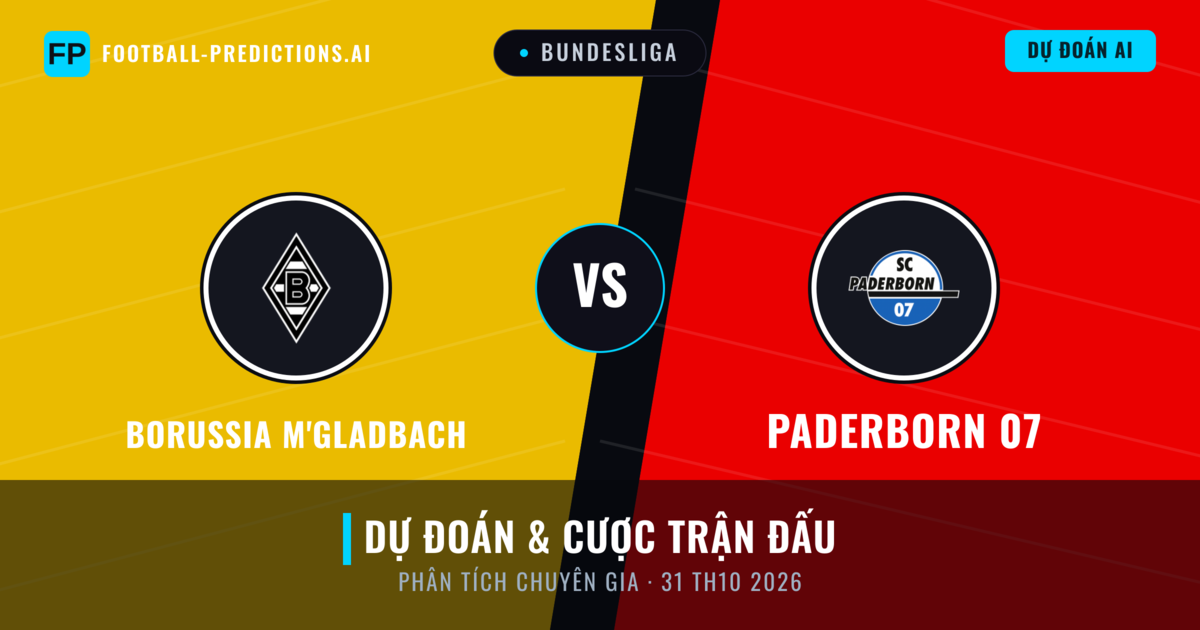 Borussia M'Gladbach vs Paderborn 07 — dự đoán và xem trước trận đấu
