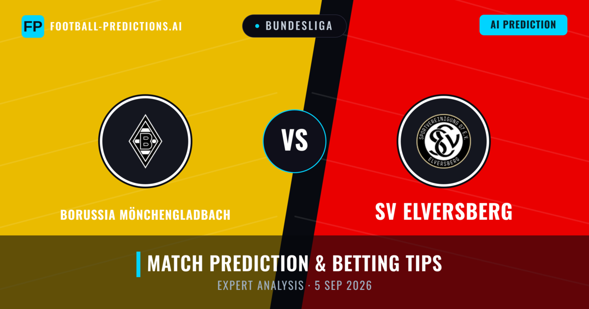 Borussia Mönchengladbach vs SV Elversberg — match prediction & preview