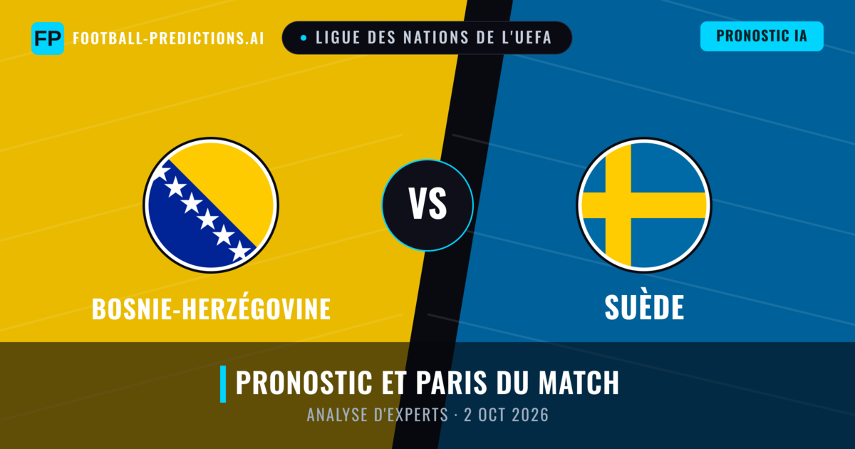 Bosnie-Herzégovine vs Suède — pronostic et avant-match