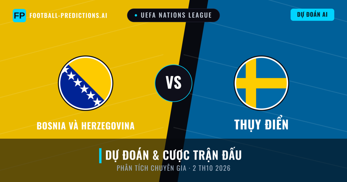 Bosnia và Herzegovina vs Thụy Điển — dự đoán và xem trước trận đấu