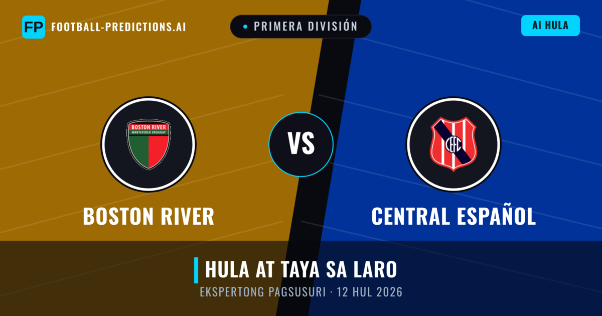 Boston River vs Central Español — hula at preview ng laban