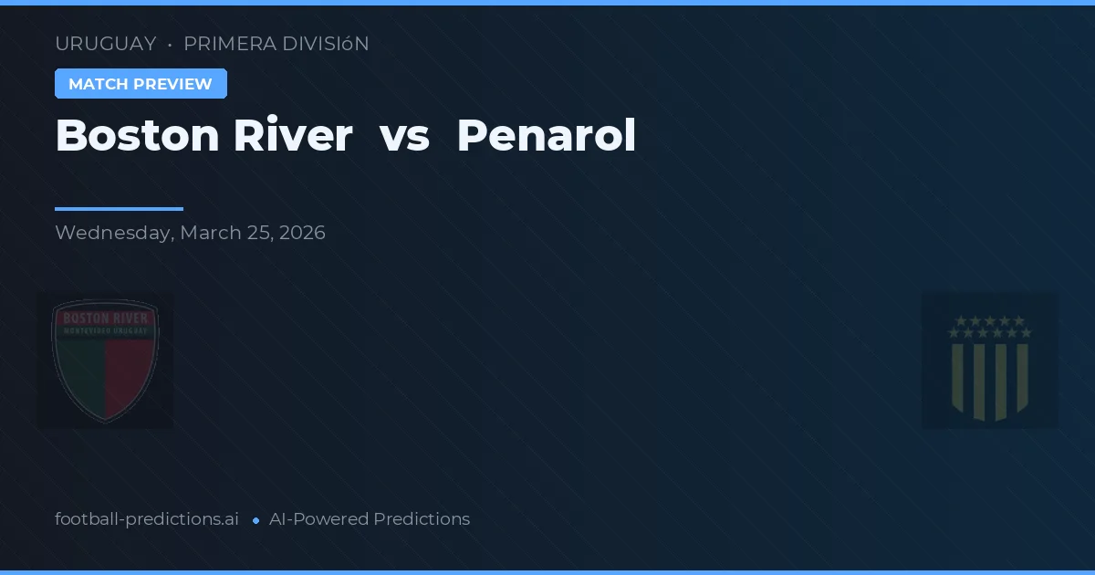 Boston River vs Penarol — prediksi dan pratinjau pertandingan