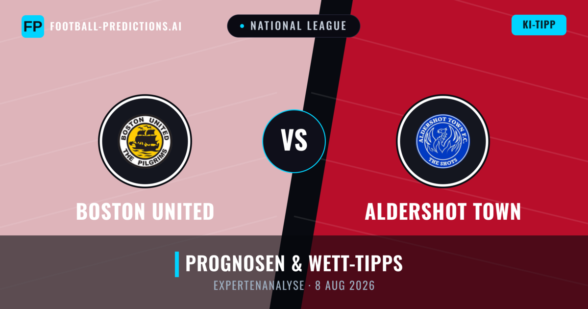 Boston United vs Aldershot Town — Prognose und Spielvorschau