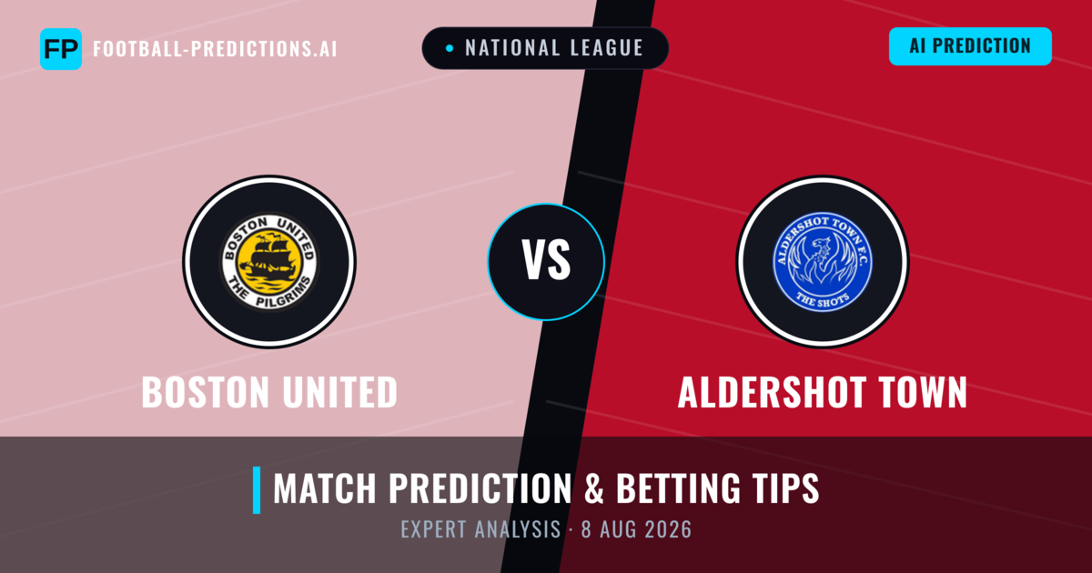 Boston United vs Aldershot Town — match prediction & preview