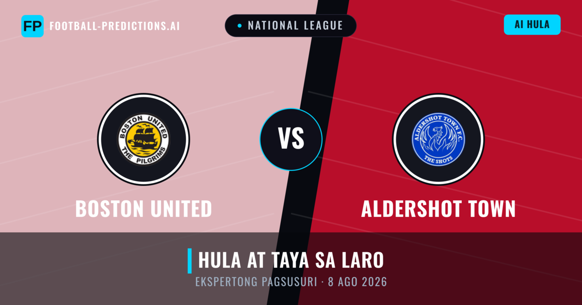 Boston United vs Aldershot Town — hula at preview ng laban