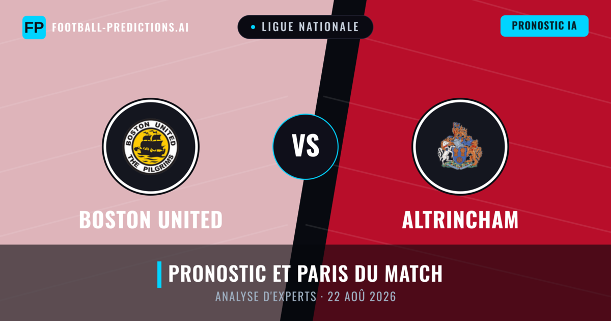 Boston United vs Altrincham — pronostic et avant-match