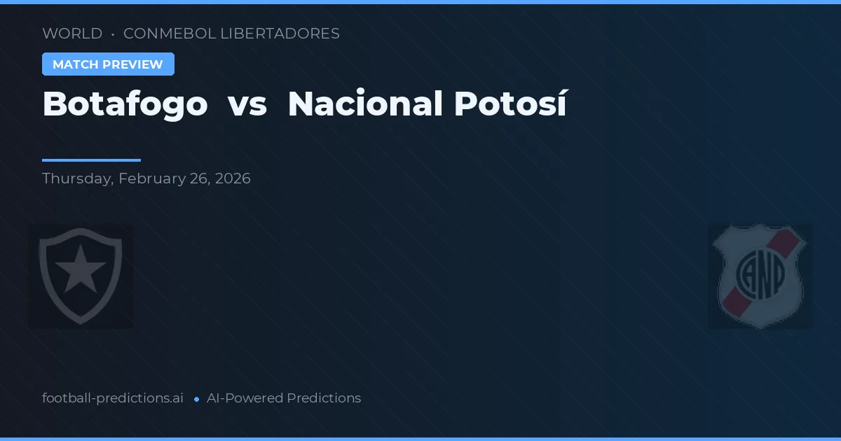 Botafogo - Nacional Potosí — maç tahmini ve önizleme