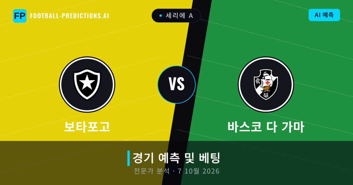 보타포고 대 바스코 다 가마 — 경기 예측 및 프리뷰