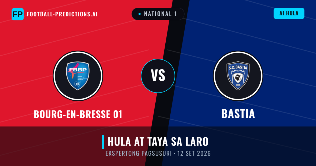 Bourg-en-Bresse 01 vs Bastia — hula at preview ng laban
