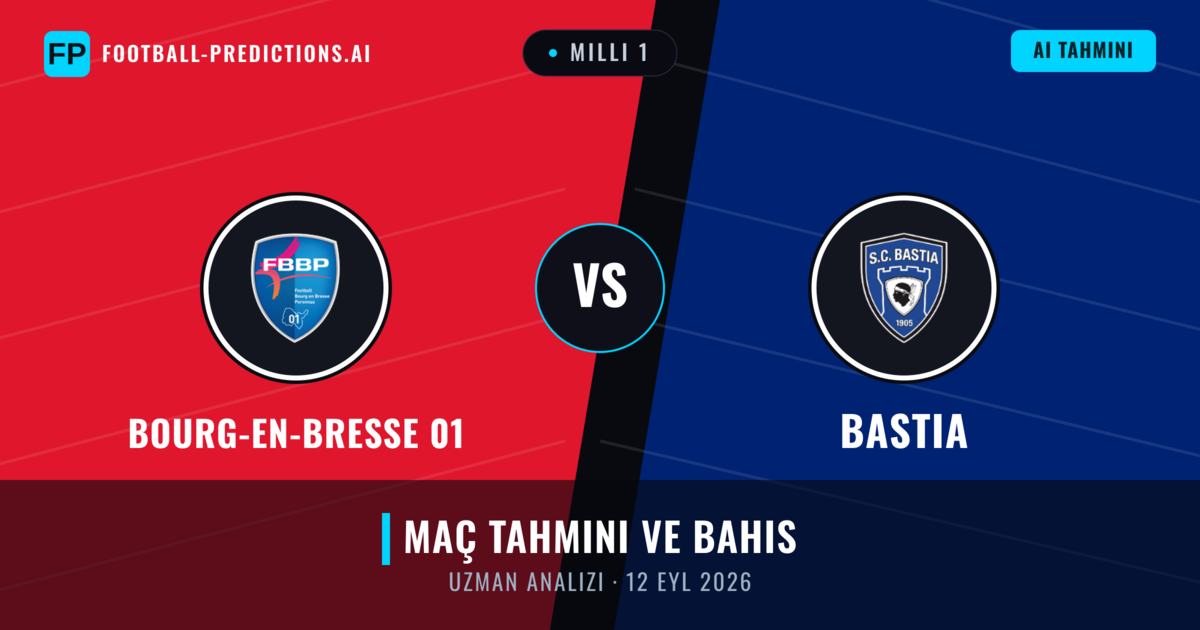 Bourg-en-Bresse 01 - Bastia — maç tahmini ve önizleme