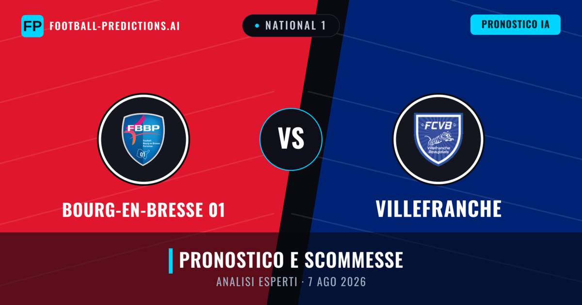 Bourg-en-Bresse 01 vs Villefranche — pronostico e anteprima del match