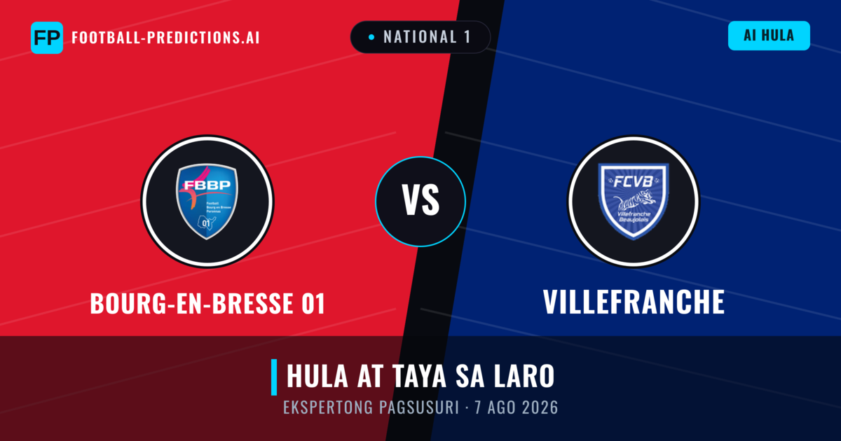 Bourg-en-Bresse 01 vs Villefranche — hula at preview ng laban