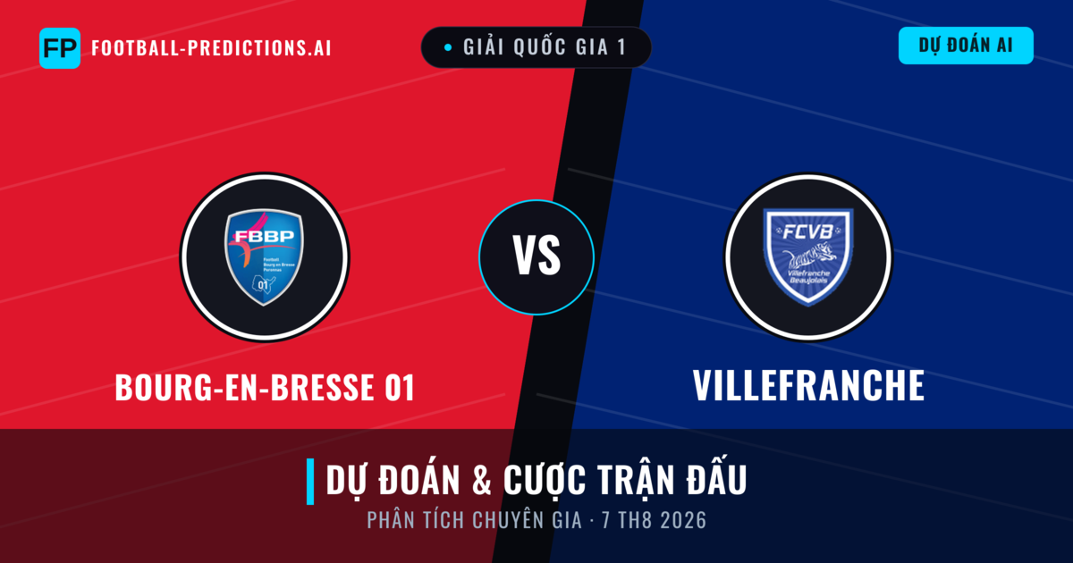 Bourg-en-Bresse 01 vs Villefranche — dự đoán và xem trước trận đấu