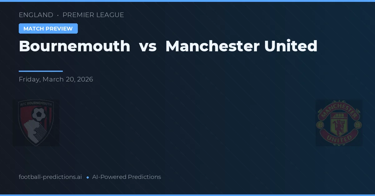 Bournemouth vs Manchester United — dự đoán và xem trước trận đấu