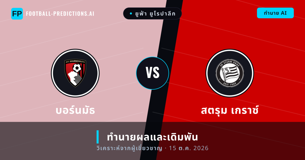 บอร์นมัธ พบ สตรุม เกราซ์ — ทำนายผลและพรีวิวการแข่งขัน