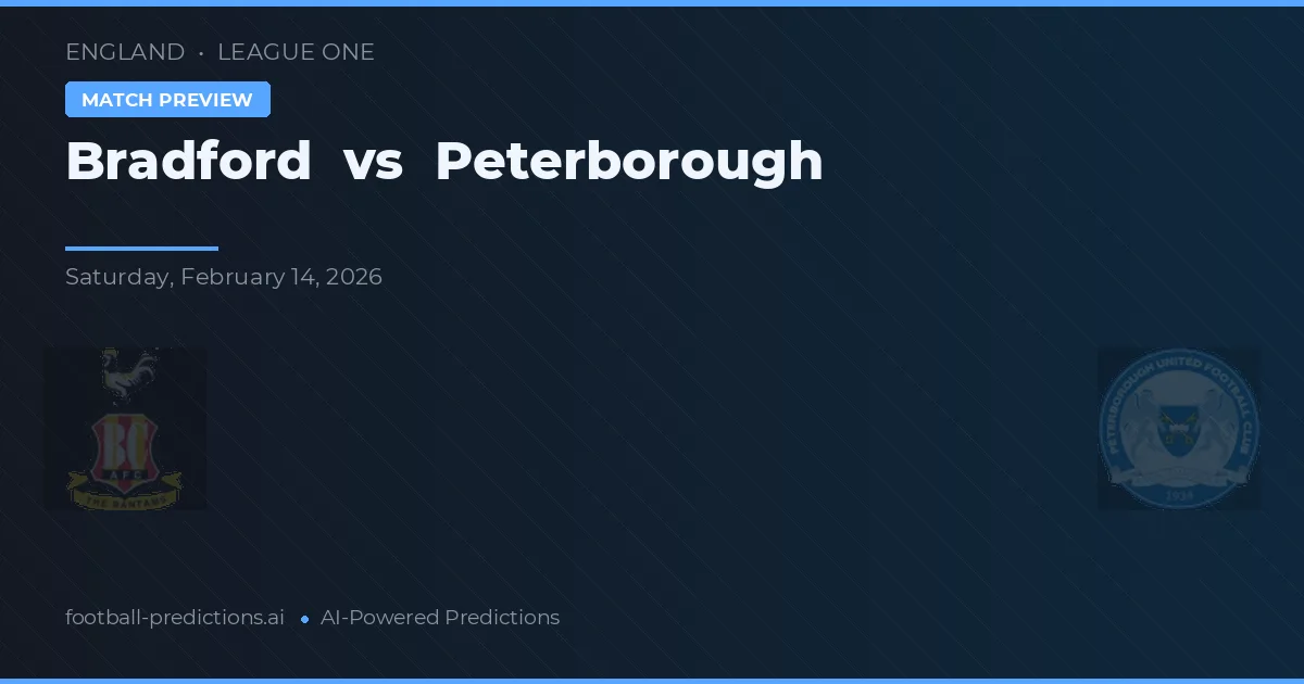Bradford vs Peterborough — prediksi dan pratinjau pertandingan