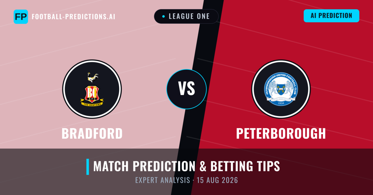 Bradford vs Peterborough — match prediction & preview