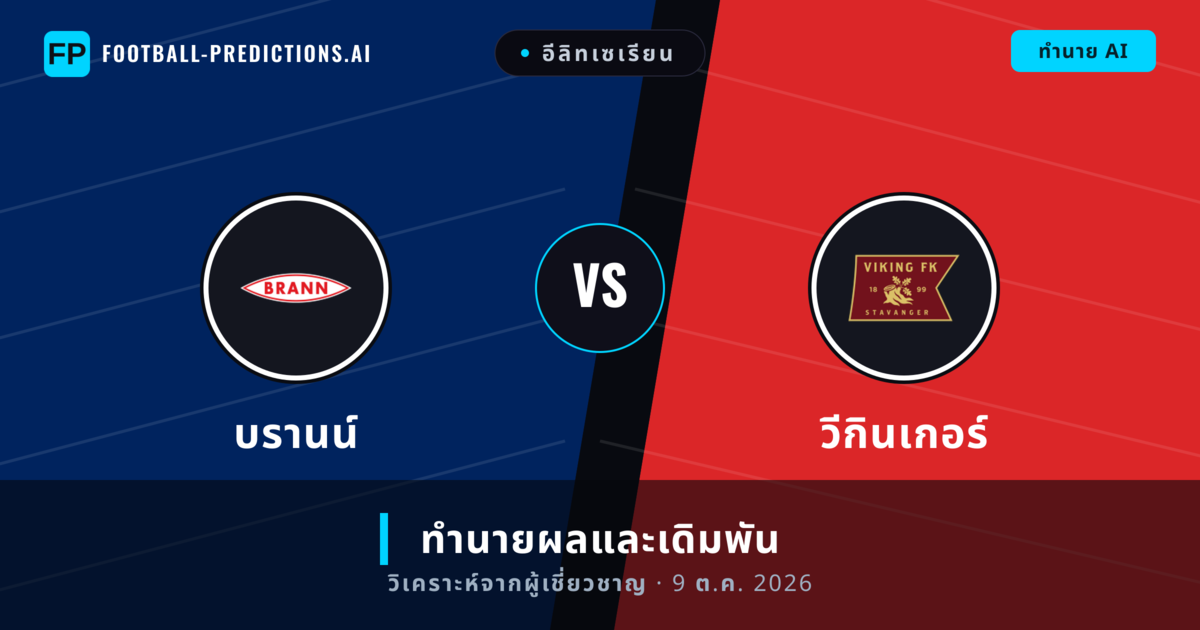 บรานน์ พบ วีกินเกอร์ — ทำนายผลและพรีวิวการแข่งขัน