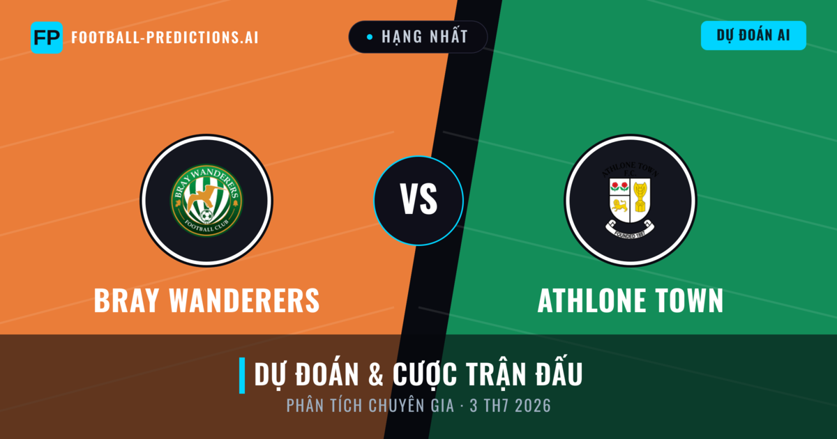Bray Wanderers vs Athlone Town — dự đoán và xem trước trận đấu
