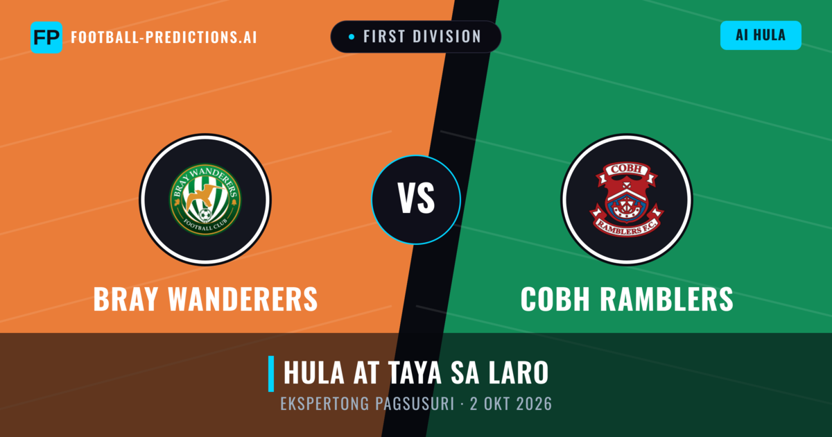 Bray Wanderers vs Cobh Ramblers — hula at preview ng laban
