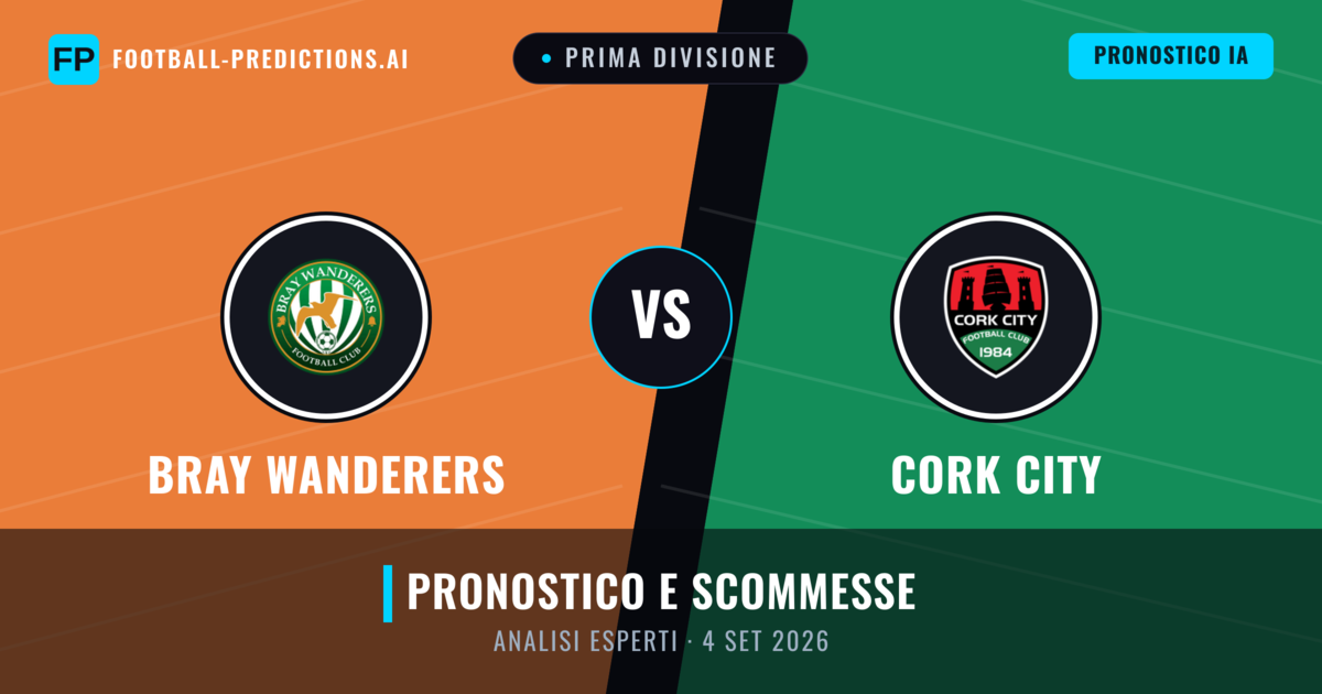 Bray Wanderers vs Cork City — pronostico e anteprima del match