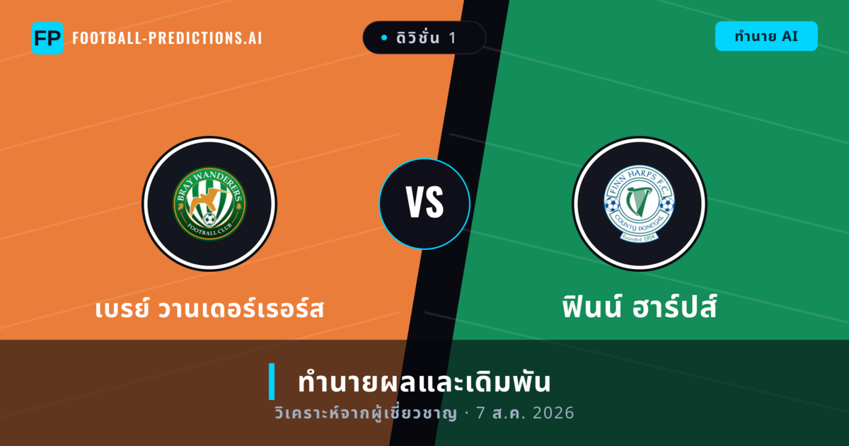 เบรย์ วานเดอร์เรอร์ส พบ ฟินน์ ฮาร์ปส์ — ทำนายผลและพรีวิวการแข่งขัน