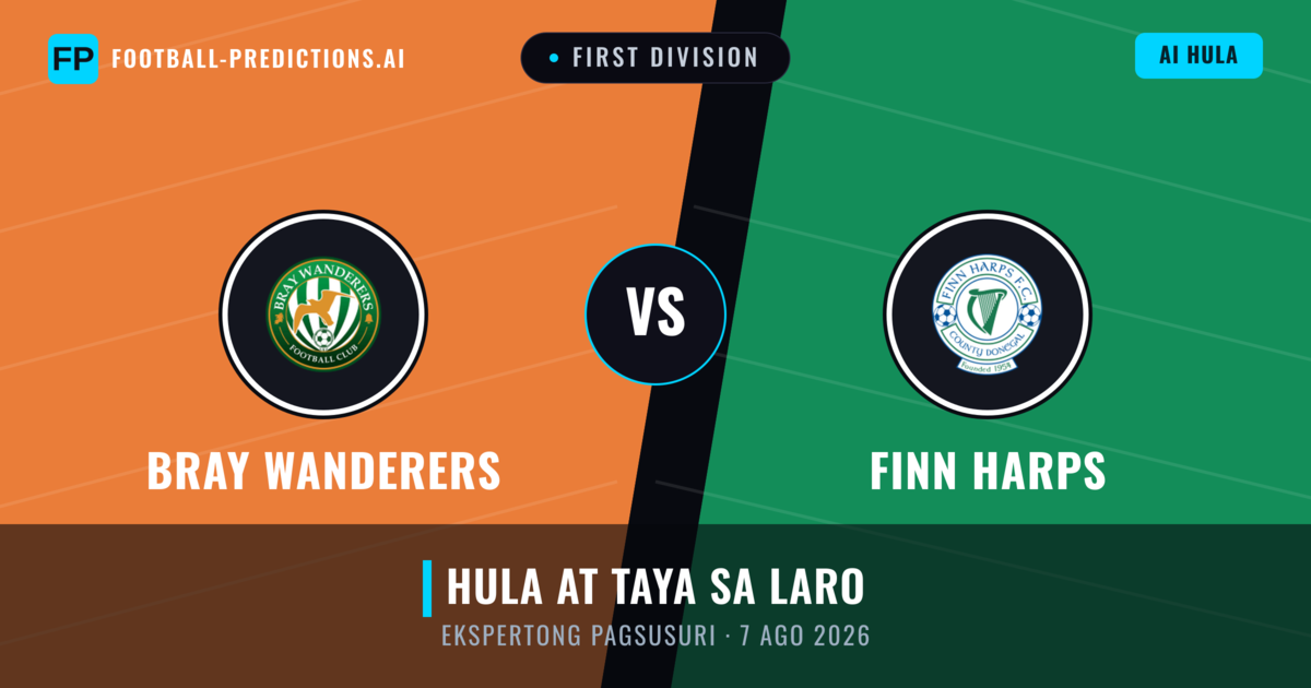 Bray Wanderers vs Finn Harps — hula at preview ng laban