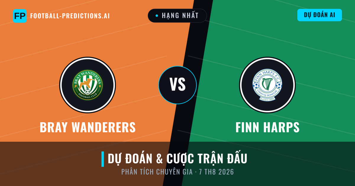 Bray Wanderers vs Finn Harps — dự đoán và xem trước trận đấu