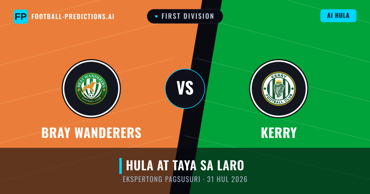 Bray Wanderers vs Kerry — hula at preview ng laban