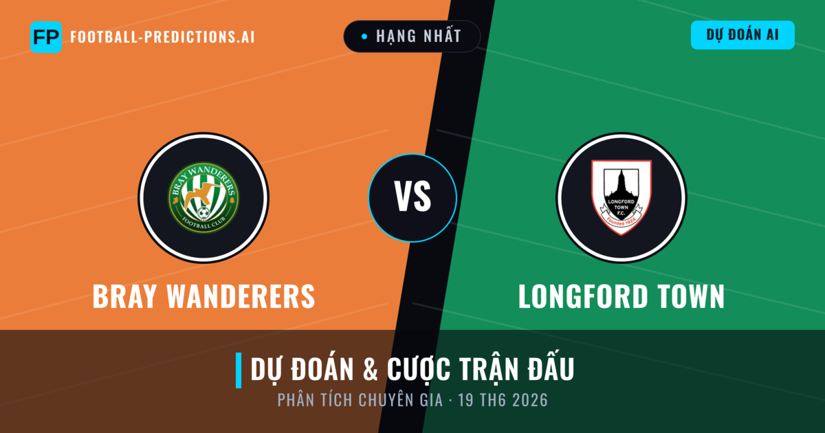 Bray Wanderers vs Longford Town — dự đoán và xem trước trận đấu