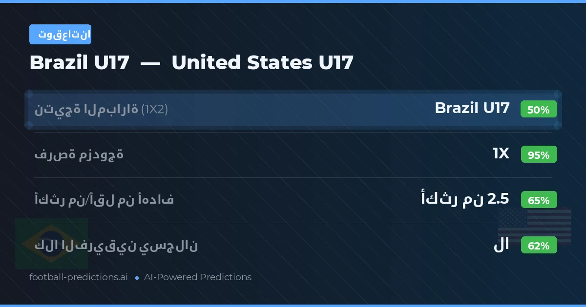 توقعاتنا: Brazil U17 ضد United States U17