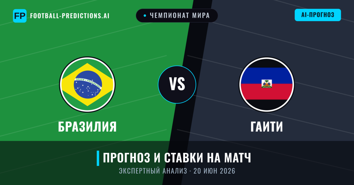 Бразилия – Гаити — прогноз и превью матча