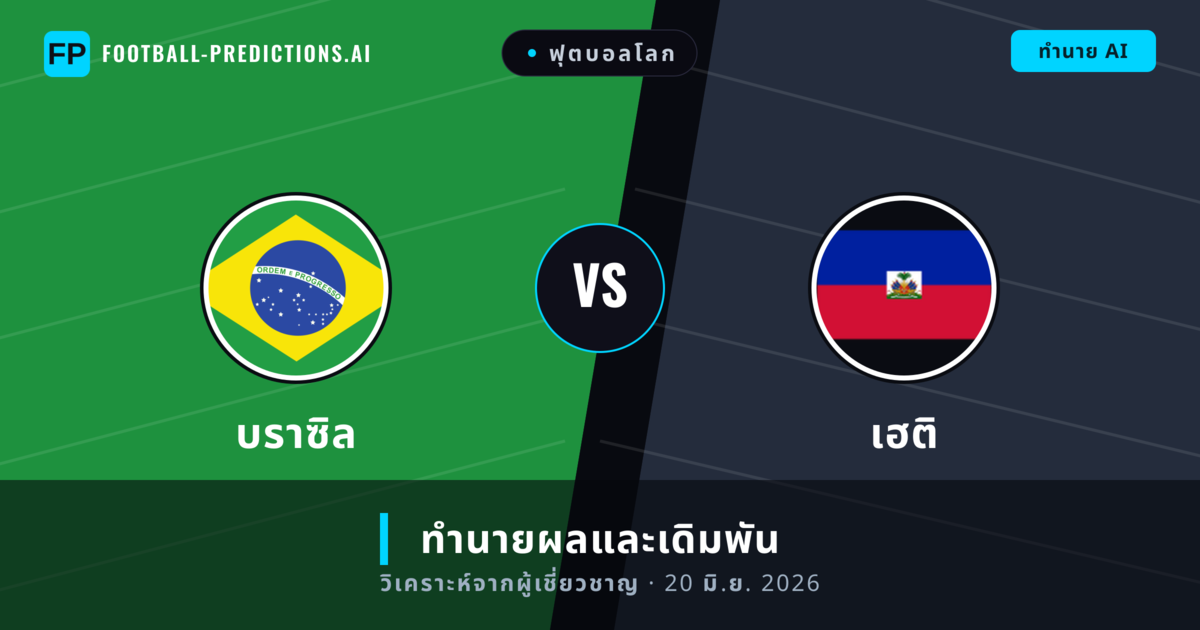 บราซิล พบ เฮติ — ทำนายผลและพรีวิวการแข่งขัน