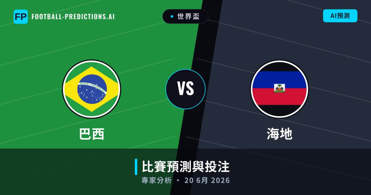 巴西 vs 海地 — 比赛预测和前瞻