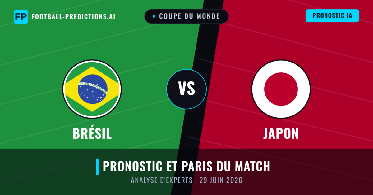 Brésil vs Japon — pronostic et avant-match