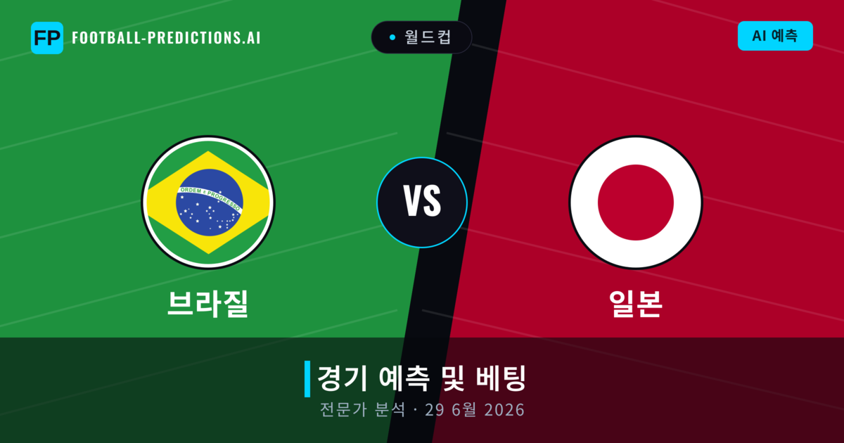 브라질 대 일본 — 경기 예측 및 프리뷰