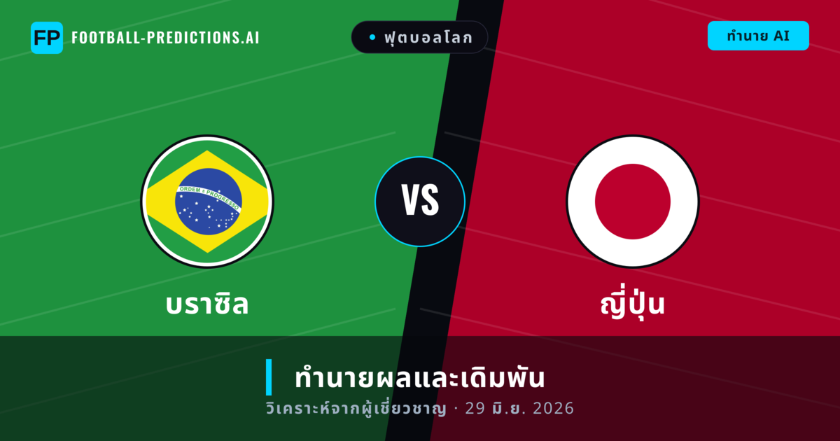 บราซิล พบ ญี่ปุ่น — ทำนายผลและพรีวิวการแข่งขัน