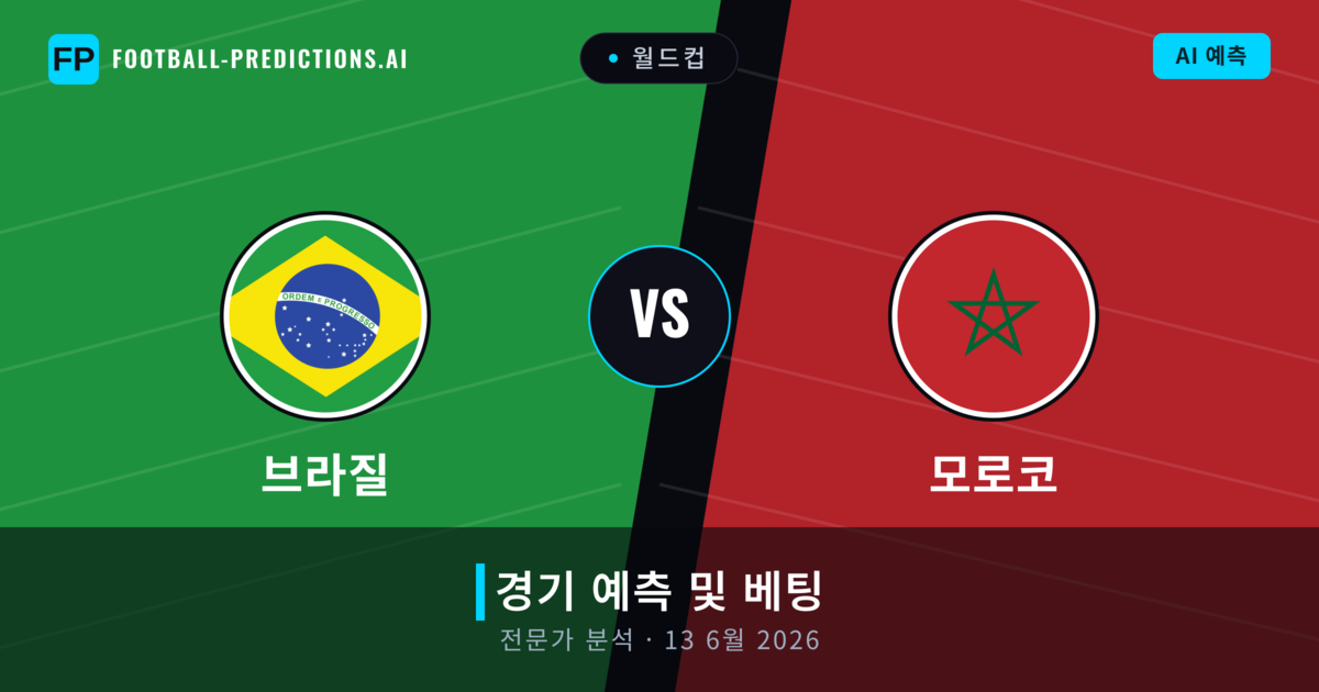 브라질 대 모로코 — 경기 예측 및 프리뷰