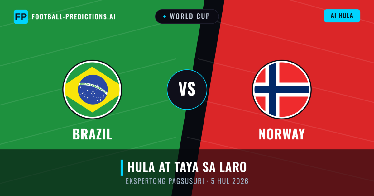 Brazil vs Norway — hula at preview ng laban