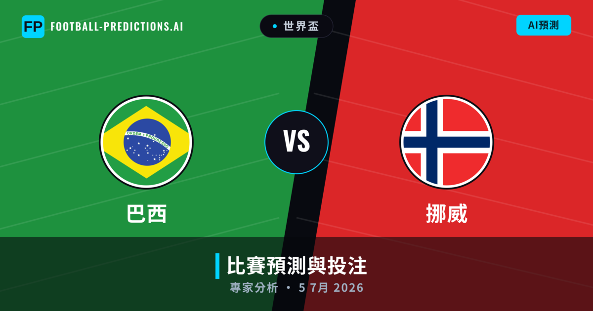 巴西 vs 挪威 — 比赛预测和前瞻